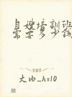 月嫂培训班一般需要多少钱学费