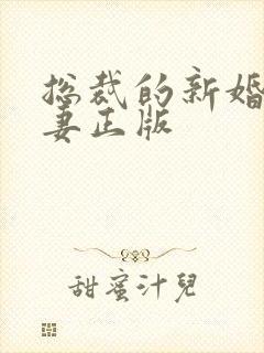 总裁的新婚罪婚妻正版