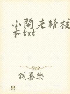 小阁老精校版全本txt