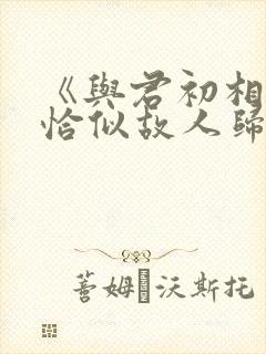 《与君初相识·恰似故人归》免费观看封面