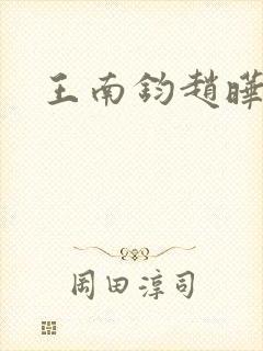 王南钧赵晔封面