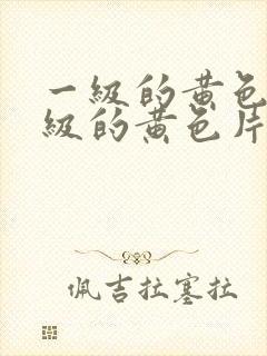 一级的黄色片一级的黄色片封面