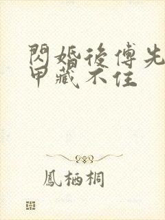 闪婚后傅先生马甲藏不住