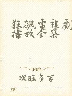 狂飙电视剧免费播放全集封面