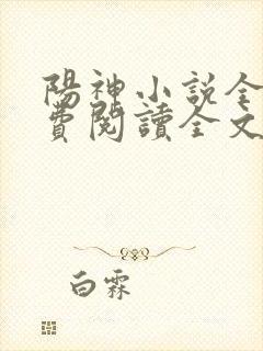 阳神小说全文免费阅读全文