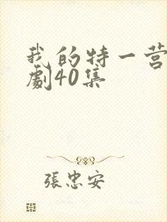 我的特一营电视剧40集
