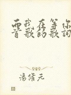 而我在等你是哪首歌的歌词封面