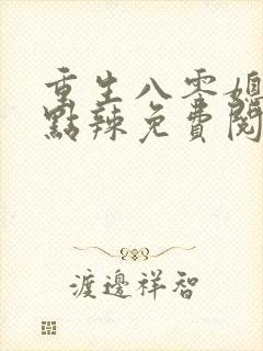 重生八零媳妇有点辣免费阅读全文