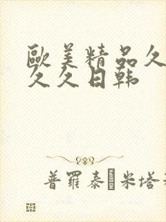 欧美精品久久久久久日韩