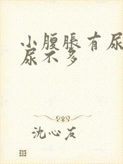 小腹胀有尿意却尿不多