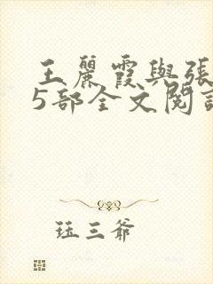 王丽霞与张娟第5部全文阅读