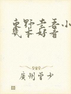 东野圭吾小说哪几本好看封面