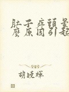 肚子疼头晕是什么原因引起的