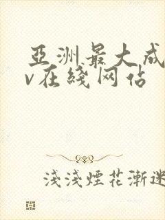 亚洲最大成人av在线网站