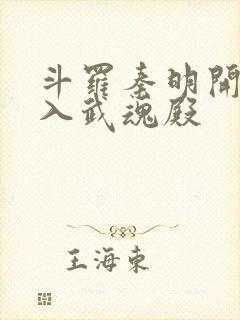 斗罗秦明开局加入武魂殿