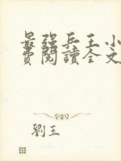 最强兵王小说免费阅读全文原文