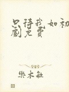 只待我如初心短剧免费封面