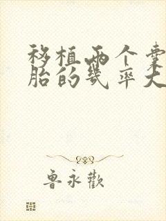 移植两个囊胚双胎的几率大吗