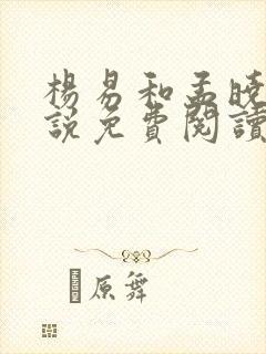 杨易和孟晓的小说免费阅读