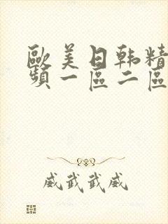 欧美日韩精美视频一区二区