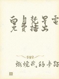 白月梵星电视剧免费播出