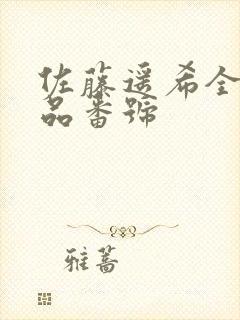 佐藤遥希全部作品番号封面