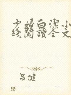 少妇白洁小说在线阅读全文