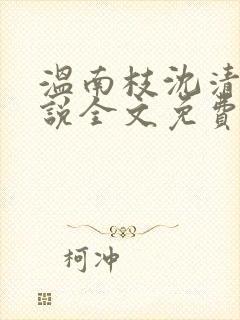 温南枝沈清宴小说全文免费阅读封面