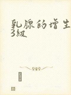 乳腺的增生结节3级