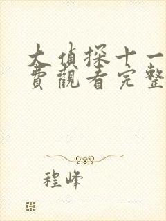 大侦探十一季免费观看完整版封面