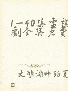 1—40集电视剧全集免费