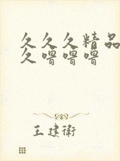 久久久精品久久久噜噜噜封面