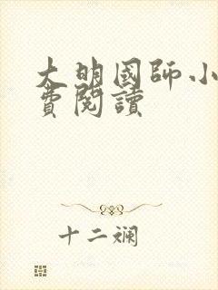 大明国师小说免费阅读封面