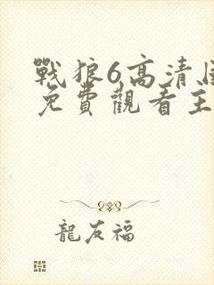 战狼6高清国语免费观看主人