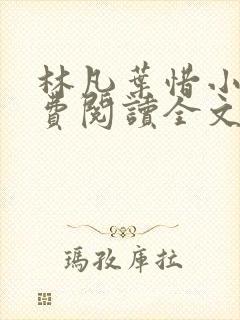 林凡叶惜小说免费阅读全文最新