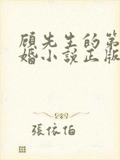 顾先生的第一宠婚小说正版