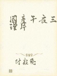 国产午夜三级伦理片封面