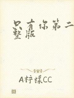 只有你第二季完整版封面