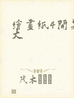 绘画纸4开是多大