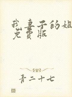 我妻子的姐姐2免费版