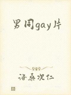 男同gay片封面