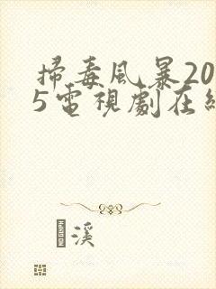 扫毒风暴2025电视剧在线播放免费观看全集封面