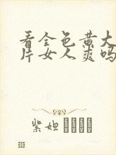 看全色黄大色大片女人爽吗封面