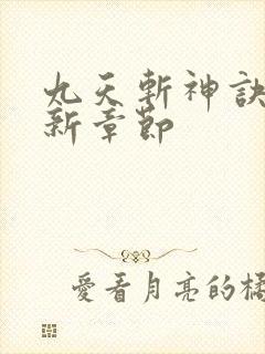 九天斩神诀的最新章节