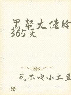 黑帮大佬给我的365天