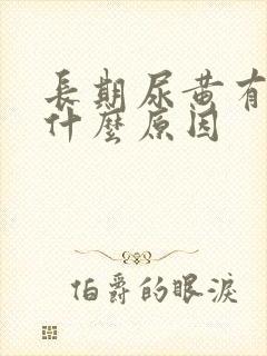 长期尿黄有沫是什么原因封面