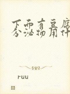 下面有豆腐渣状分泌物用什么药