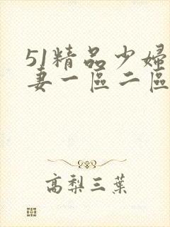 51精品少妇人妻一区二区