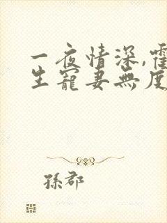 一夜情深,霍先生宠妻无度全