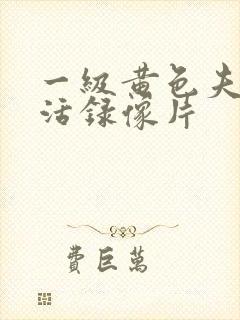 一级黄色夫妻生活录像片